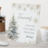 Signe De Table Table de cadeaux de mariage d'hiver élégant (In SItu)