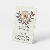 Signe De Table Table de comptoir de café (Recto)