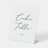 Signe De Table Table de cookies Mariage de calligraphie noire dél (Recto)
