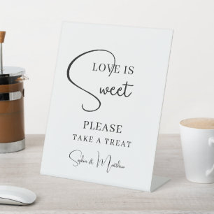 Signe De Table Table de dessert de Mariage de script manuscrit no