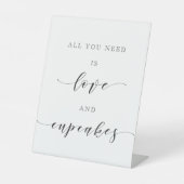 Signe De Table Table de desserts de mariage Amour et Cupcakes (Recto)