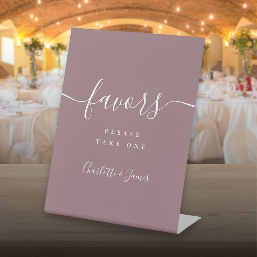 Signe De Table Table de faveurs de mariage à l'écriture moderne m
