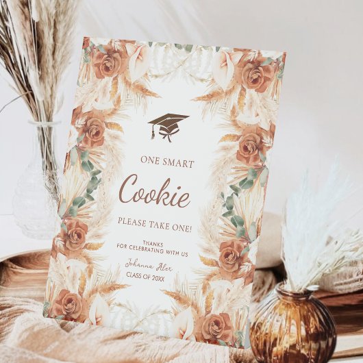 Signe De Table Table de Graduation Rustique Pampas Grass Smart Co