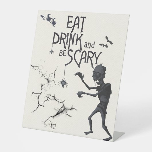 Signe De Table Table de nourriture buffet Halloween (Recto)