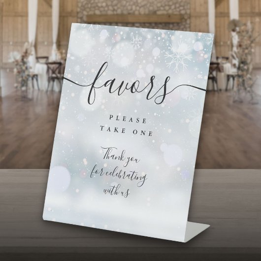 Signe De Table Table de script noir favorise l'hiver