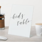 Signe De Table Table d'enfants de mariage de calligraphie moderne (In SItu)