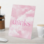 Signe De Table Table des boissons Roses Sparkly Clouds (In SItu)