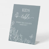 Signe De Table Table des enfants Fleurs de prairie (Recto)