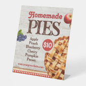 Signe De Table Table des tartes maison (Recto)