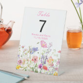 Signe De Table Table florale de printemps fleur sauvage (In SItu)