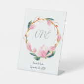 Signe De Table Table Magnolias Rose (Recto)