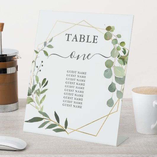 Signe De Table Table mariage de verdure (In SItu)