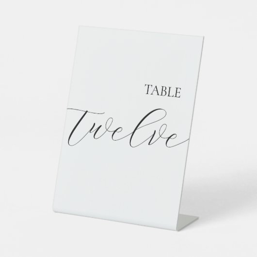 Signe De Table Table Number 12 (Recto)