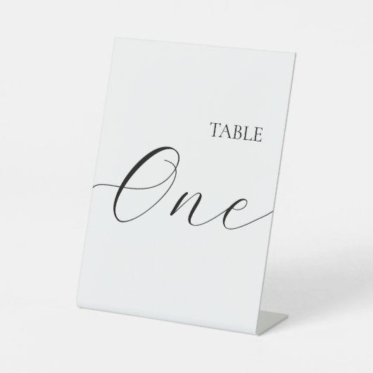 Signe De Table Table Number One  (Recto)