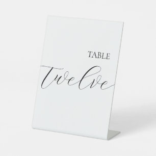 Signe De Table Table Numéro 12