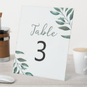 Signe De Table Table numéro de piédestal de mariage à verdure pla (In SItu)