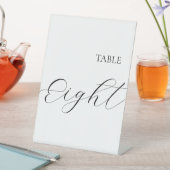 Signe De Table Table Numéro Huit (In SItu)
