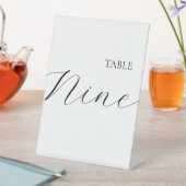Signe De Table Table Numéro Neuf (In SItu)