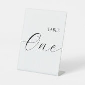 Signe De Table Table Numéro Un (Recto)