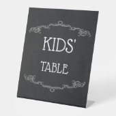 Signe De Table Table pour enfants de tableau de bord modifiable (Recto)