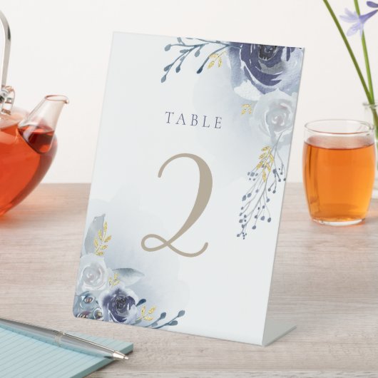 Signe De Table table rose bleue (In SItu)