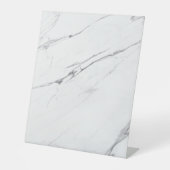 Signe De Table Table simple en marbre blanc moderne (Recto)