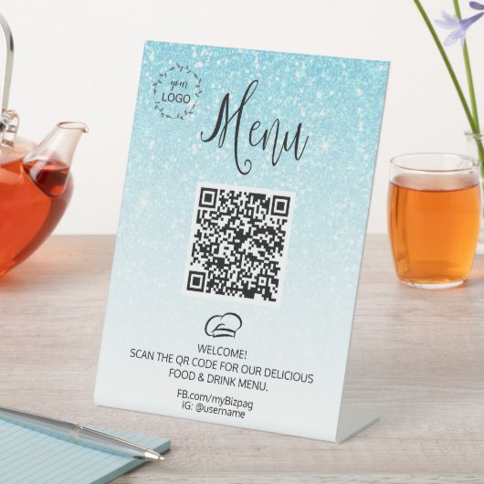 Signe De Table *~ Table tente Parties scintillant tablette Menu I (In SItu)