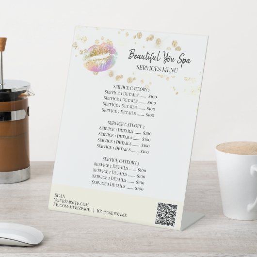 Signe De Table *~* Table Tente table Parties scintillant POUCE SI (In SItu)