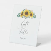 Signe De Table Tableau cadeau Eucalyptus de tournesol rustique (Recto)