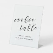 Signe De Table Tableau de cookies Mariage de calligraphie moderne (Recto)