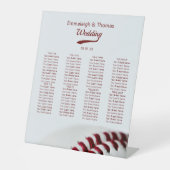 Signe De Table Tableau de Mariage de baseball (Recto)