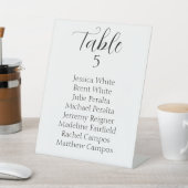 Signe De Table Tableau de plan de table de mariage élégant à l'en (In SItu)