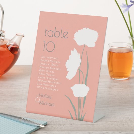 Signe De Table Tableau de sièges de corail moderne (In SItu)