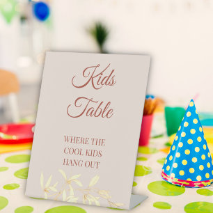 Signe De Table Tableau des enfants floraux rustiques Mariages int