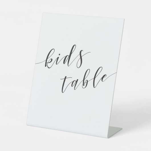 Signe De Table Tableau Mariage pour enfants (Recto)