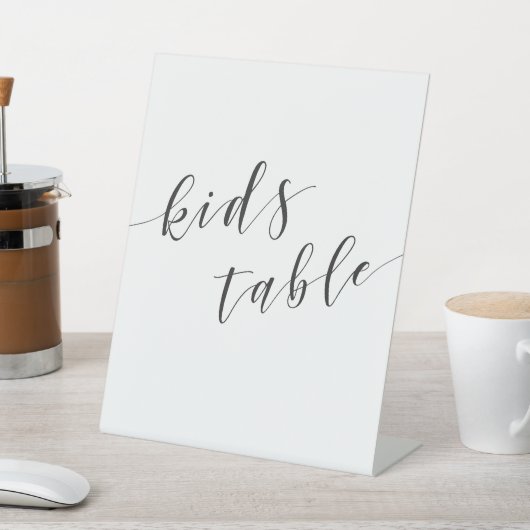 Signe De Table Tableau Mariage pour enfants (In SItu)