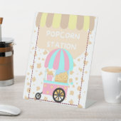 Signe De Table Tabletop Food Signage Popcorn Station (In SItu)