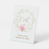 Signe De Table Tablette de courge Magnolias Or (Recto)