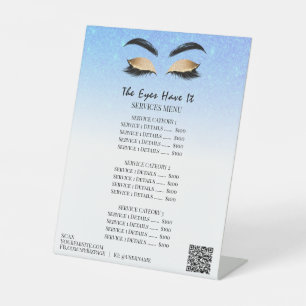 Signe De Table *~*Tablette de table Parties scintillant OEIL SIGN