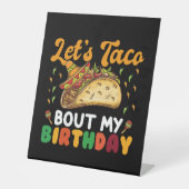 Signe De Table Taco Bout My Birthday Cinco De Mayo Party (Recto)