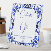 Signe De Table Talavera bleu tuiles Mexicaine cadeau douche nupti (In SItu)