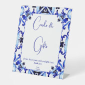 Signe De Table Talavera bleu tuiles Mexicaine cadeau douche nupti (Recto)