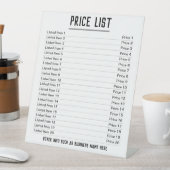 Signe De Table Tarif. Jusqu'à 20 produits & Prix sur un (In SItu)