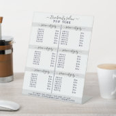 Signe De Table Tarif simple Elegant Salon Blanc Gris (In SItu)