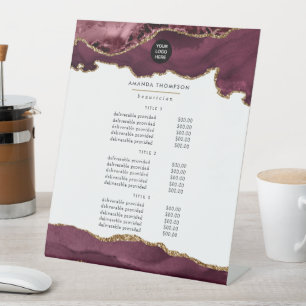 Signe De Table Tarifs d'entreprise en pierre d'agate Bourgogne et