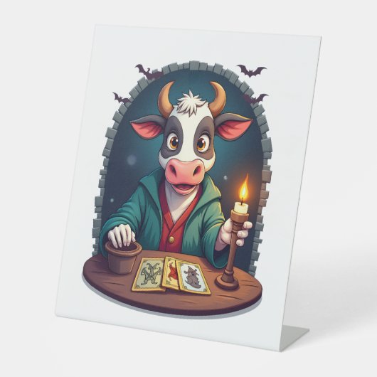 Signe De Table Tarot de vache de la terreur (Recto)