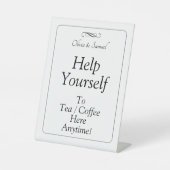 Signe De Table Tea Coffee Table Black White Infinity Scroll (Recto)