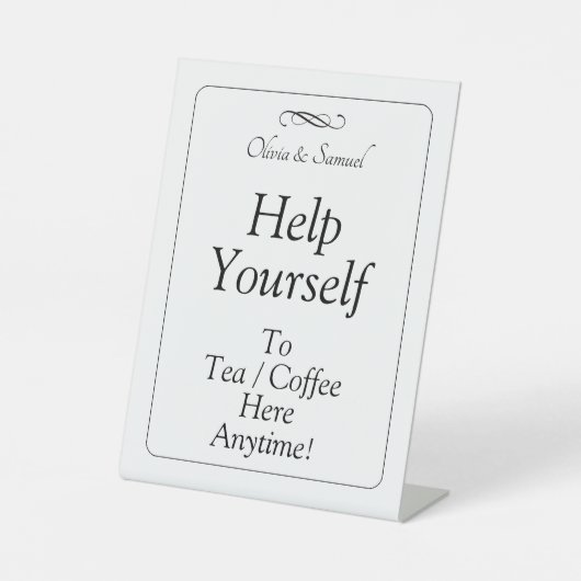 Signe De Table Tea Coffee Table Black White Infinity Scroll (Recto)