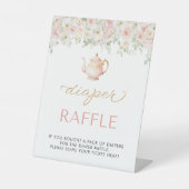 Signe De Table Tea Party Baby Shower Diaper Raffle (Recto)