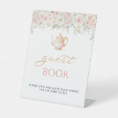 Signe De Table Tea Party Baby Shower Guest Book (Recto)